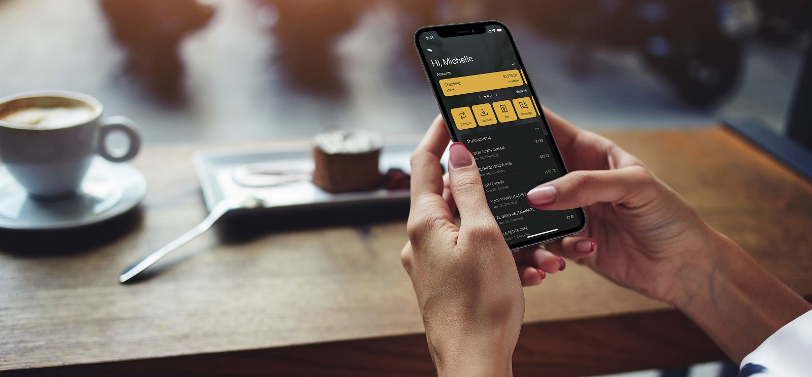 New mobile app on phone