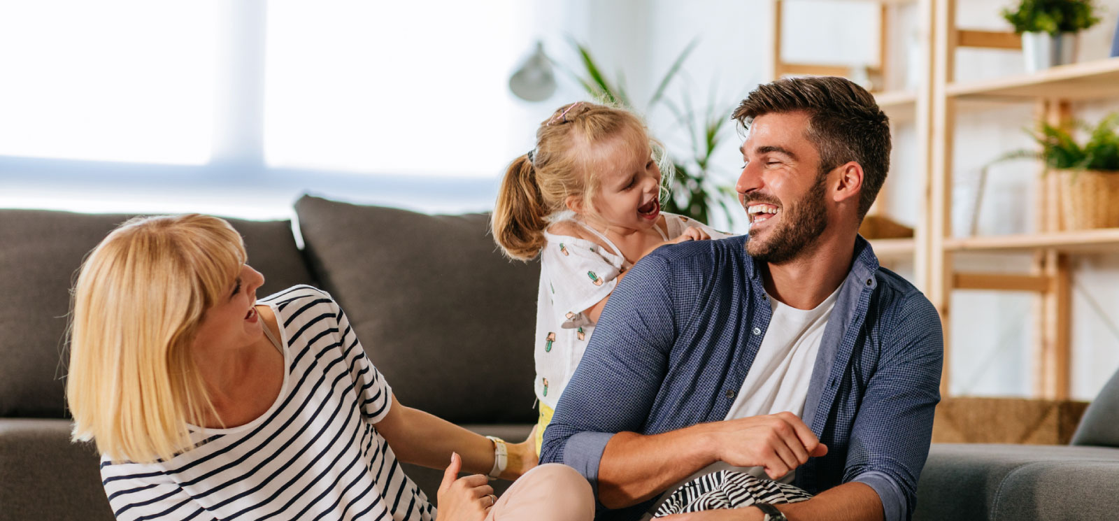 family playing