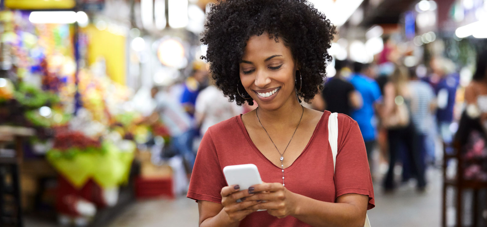 person using smart phone